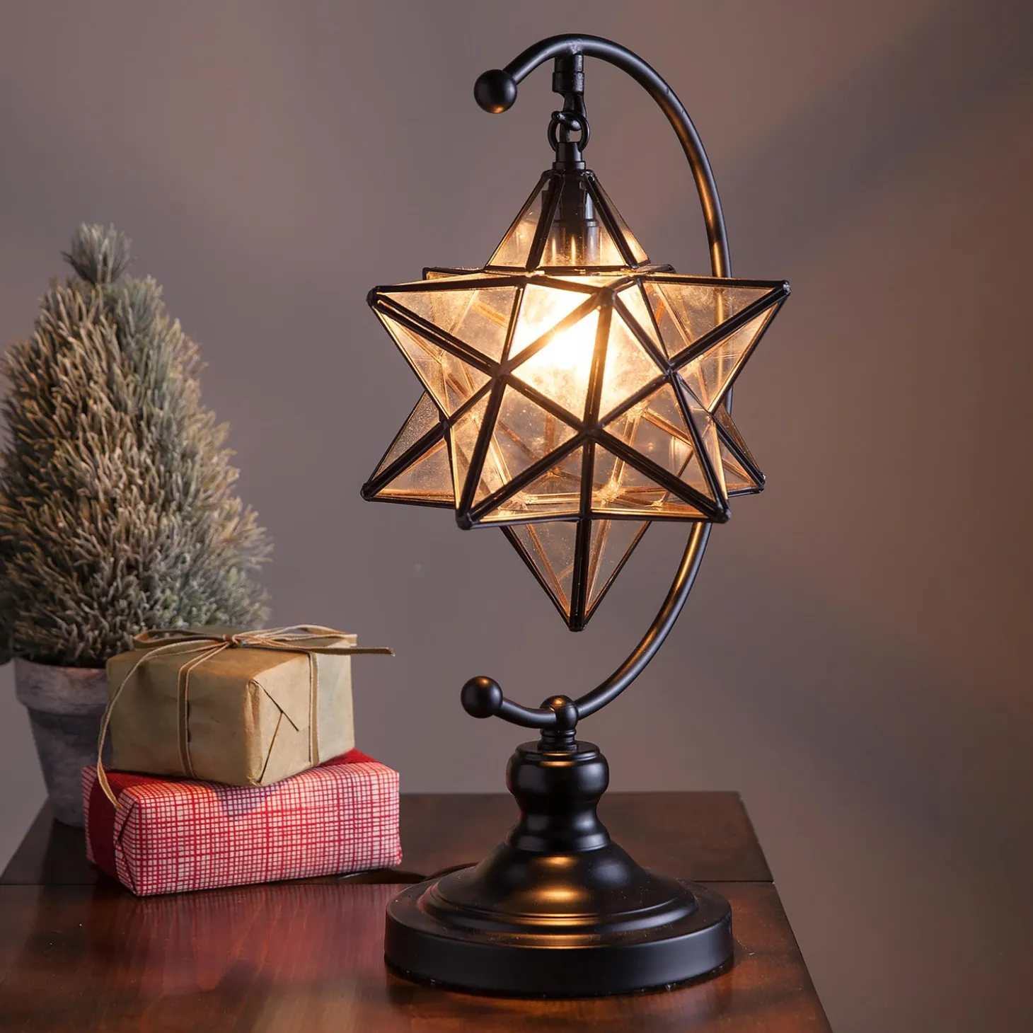 Lamps & Lighting>Plow & Hearth Moravian Star Table Lamp