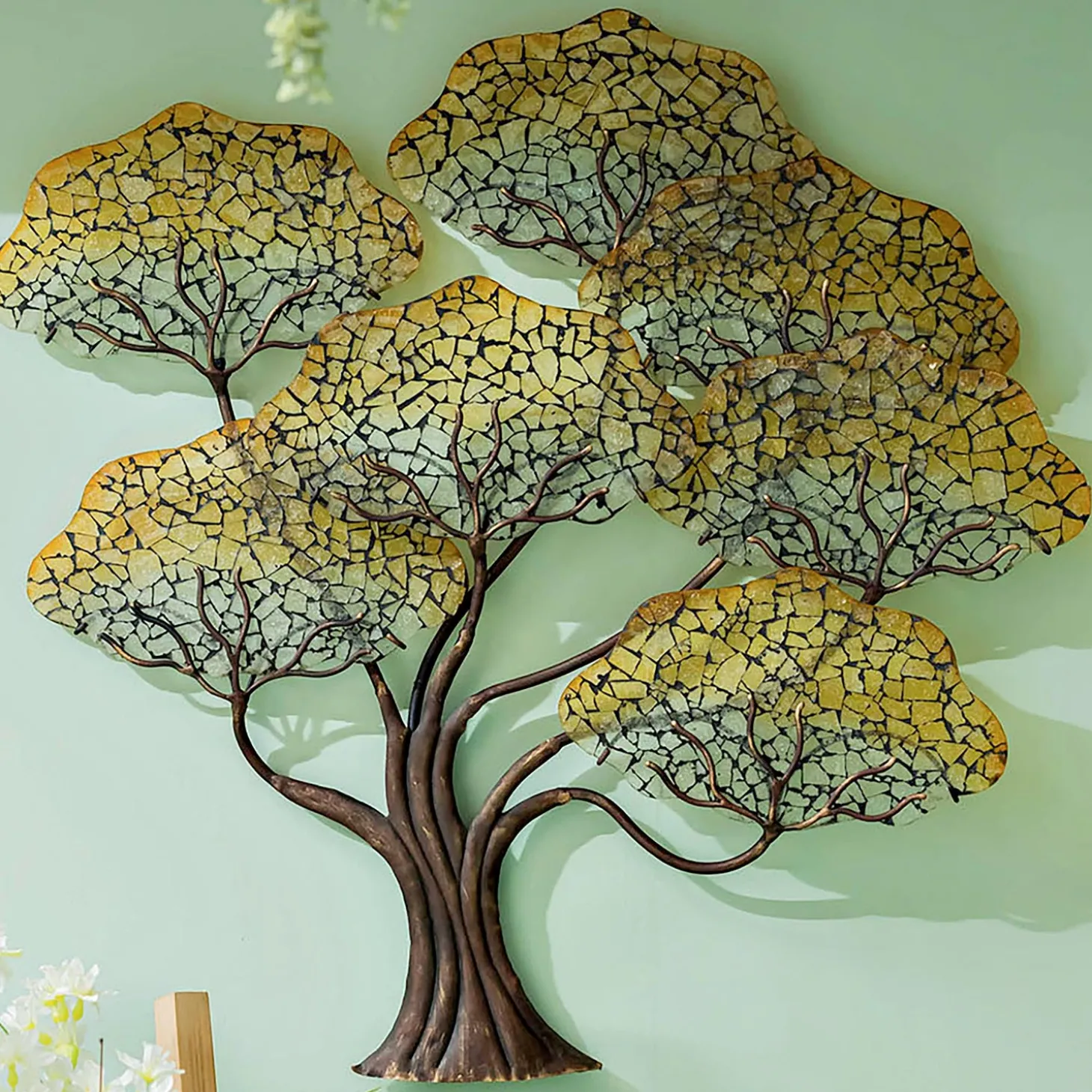 Wall Art>Plow & Hearth Mosaic Tree Wall Décor