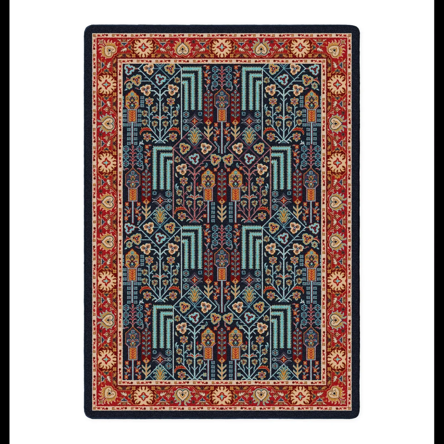 Area Rugs>Plow & Hearth Mount Joy Area Rug With EnduraStran Construction, 8' x 11'