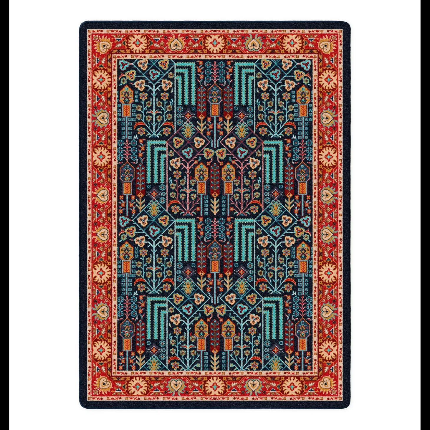 Area Rugs>Plow & Hearth Mount Joy Area Rug With EnduraStran Construction, 8' x 11'