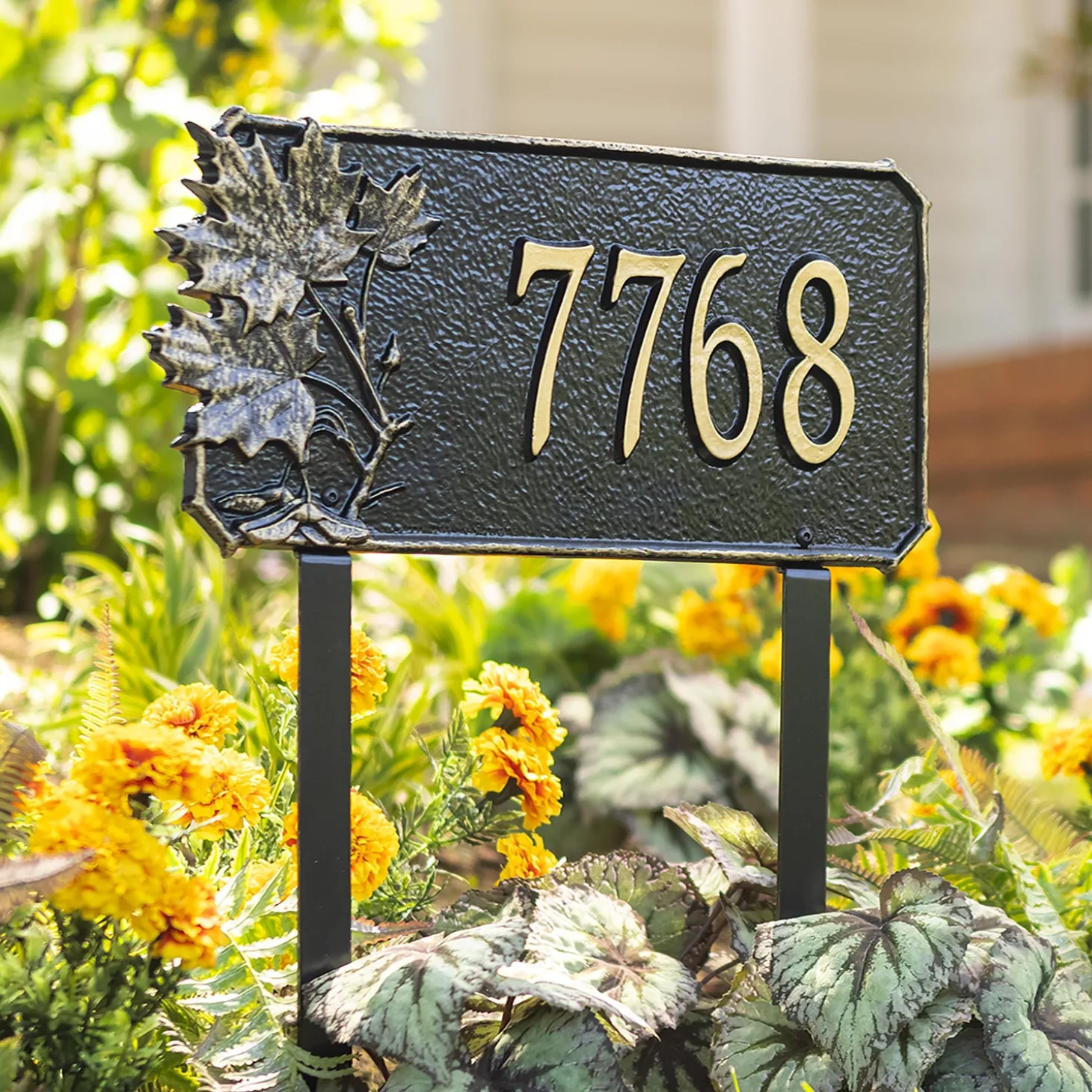 Address Signs & Wall Plaques>Plow & Hearth Natural Elements Lawn Plaque with Stakes