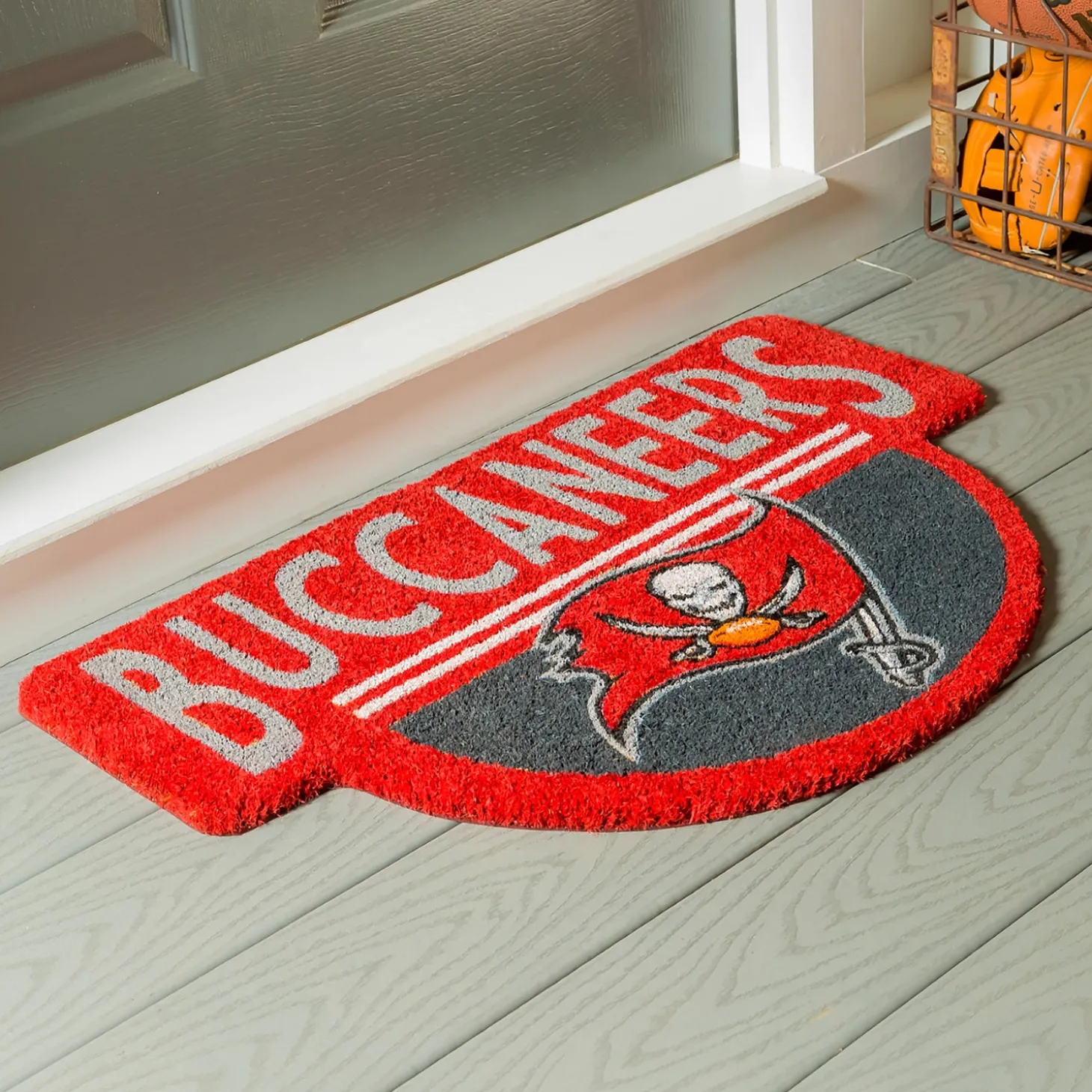 Coir Mats>Plow & Hearth NFL Shaped Coir Door Mat