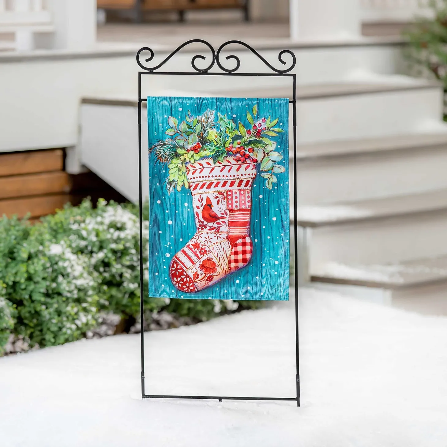 Flag Accessories>Plow & Hearth Ornate Garden Flag Stand