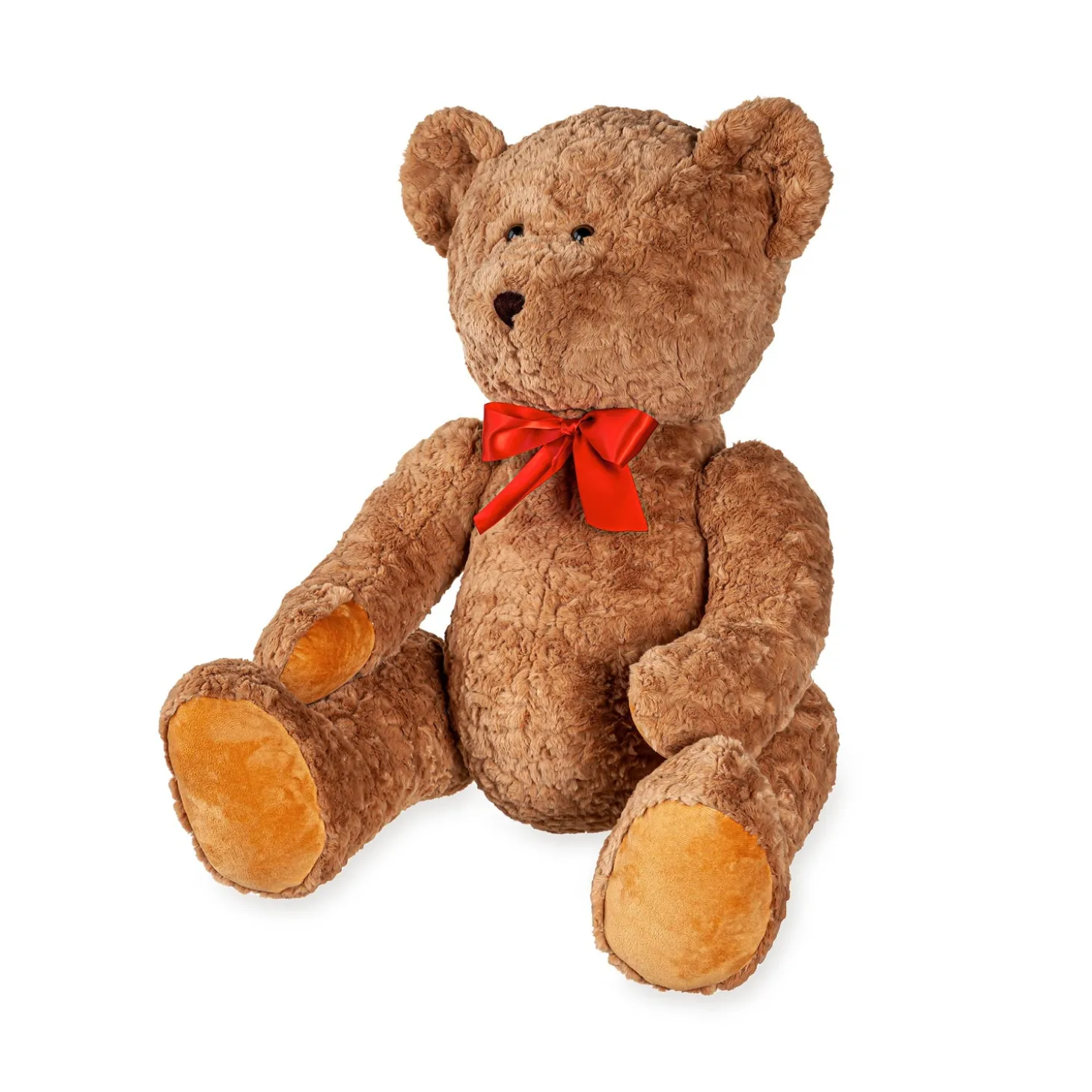 Decorative Accents | Decorative Pillows>Plow & Hearth Oversized Plush Bear with Bow