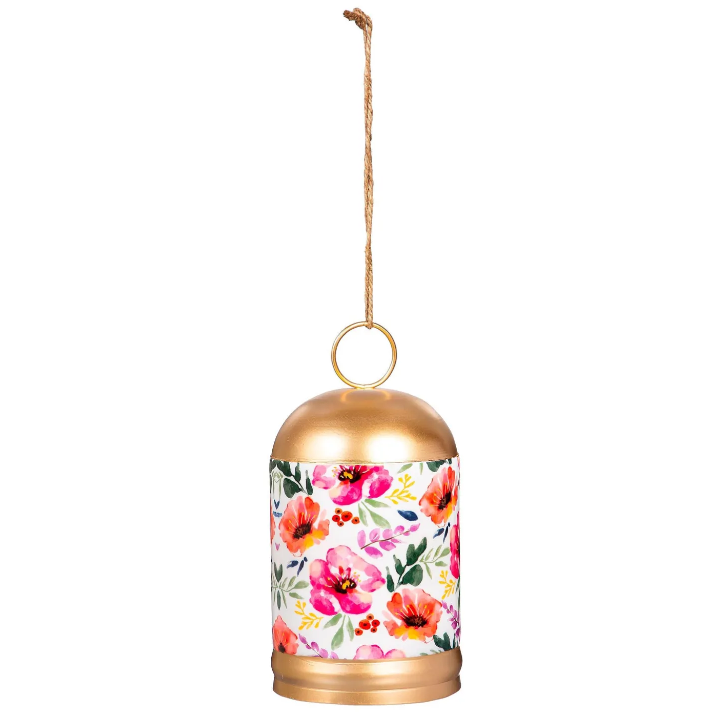 Wind Chimes & Mobiles>Plow & Hearth Pastels of Nature Printed Metal Bell