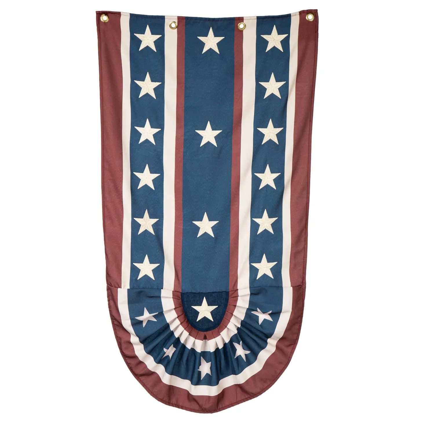 Bunting & Banners>Plow & Hearth Patriotic Vertical Bunting Banner