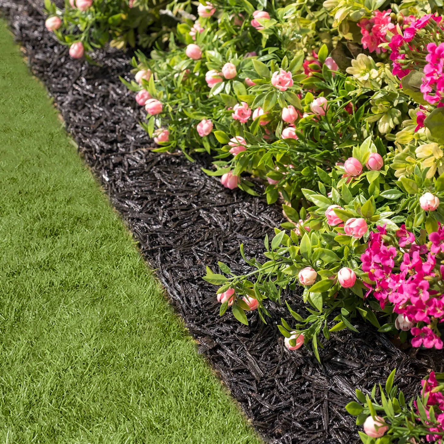 Garden Fencing & Edging | Pathways & Stepping Stones>Plow & Hearth Permanent Mulch Recycled Rubber Border