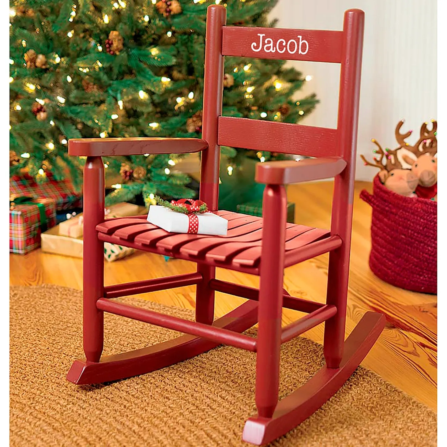 Chairs & Rockers | Rockers & Gliders>Plow & Hearth Personalized Child's Oak Ladderback Rocker