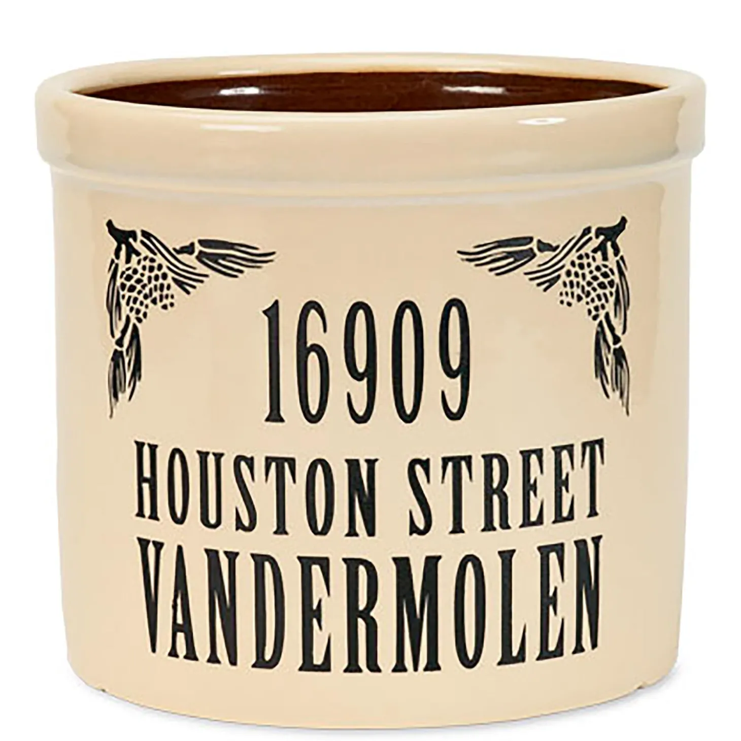 Address Signs & Wall Plaques>Plow & Hearth Personalized Crock With Name And Address