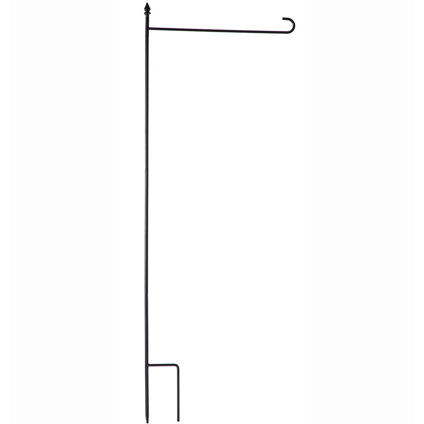 Flag Accessories>Plow & Hearth 4-Piece Garden Flag Stand with Finial