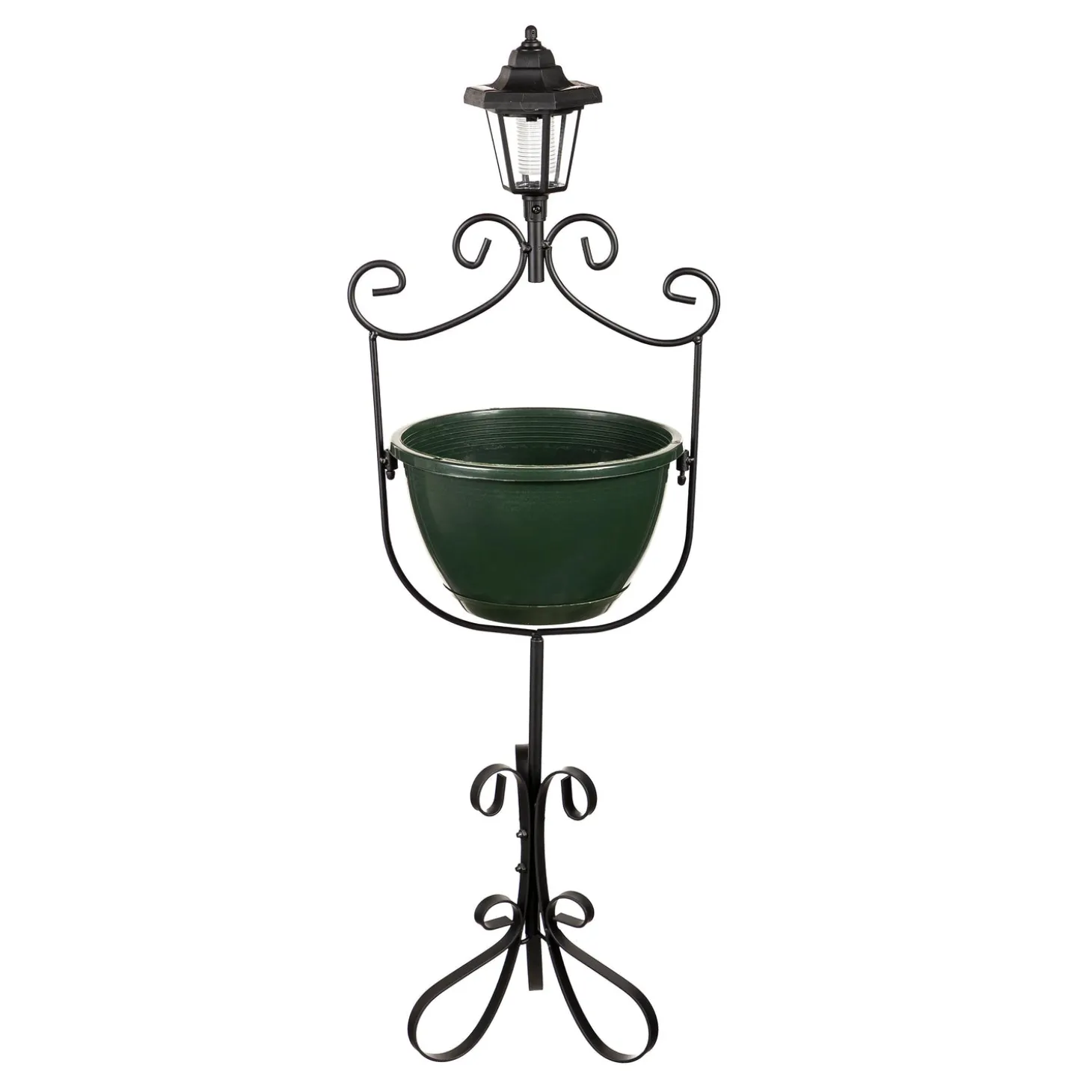 Solar Accents | Planters & Plant Stands>Plow & Hearth Plantar with Solar Light