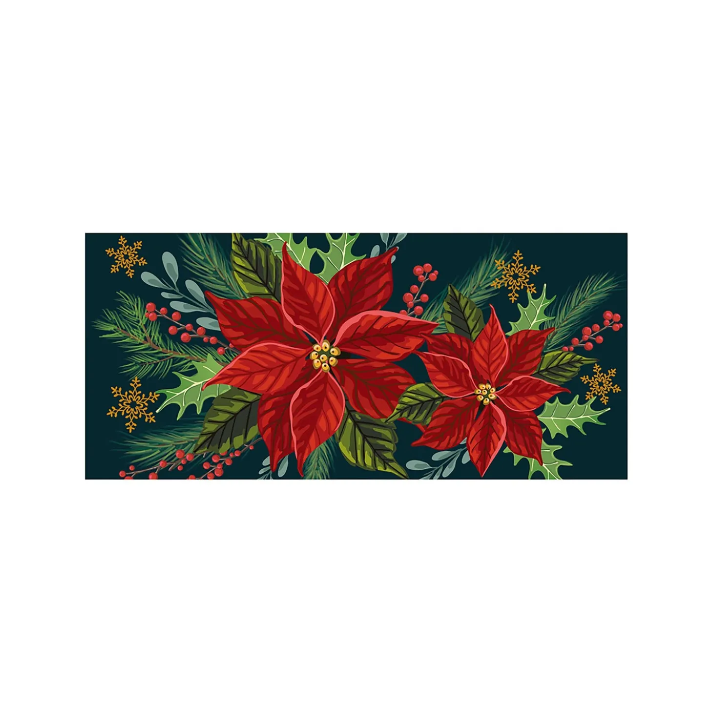 Interchangeable Mats>Plow & Hearth Poinsettia Sassafras Switch Mat