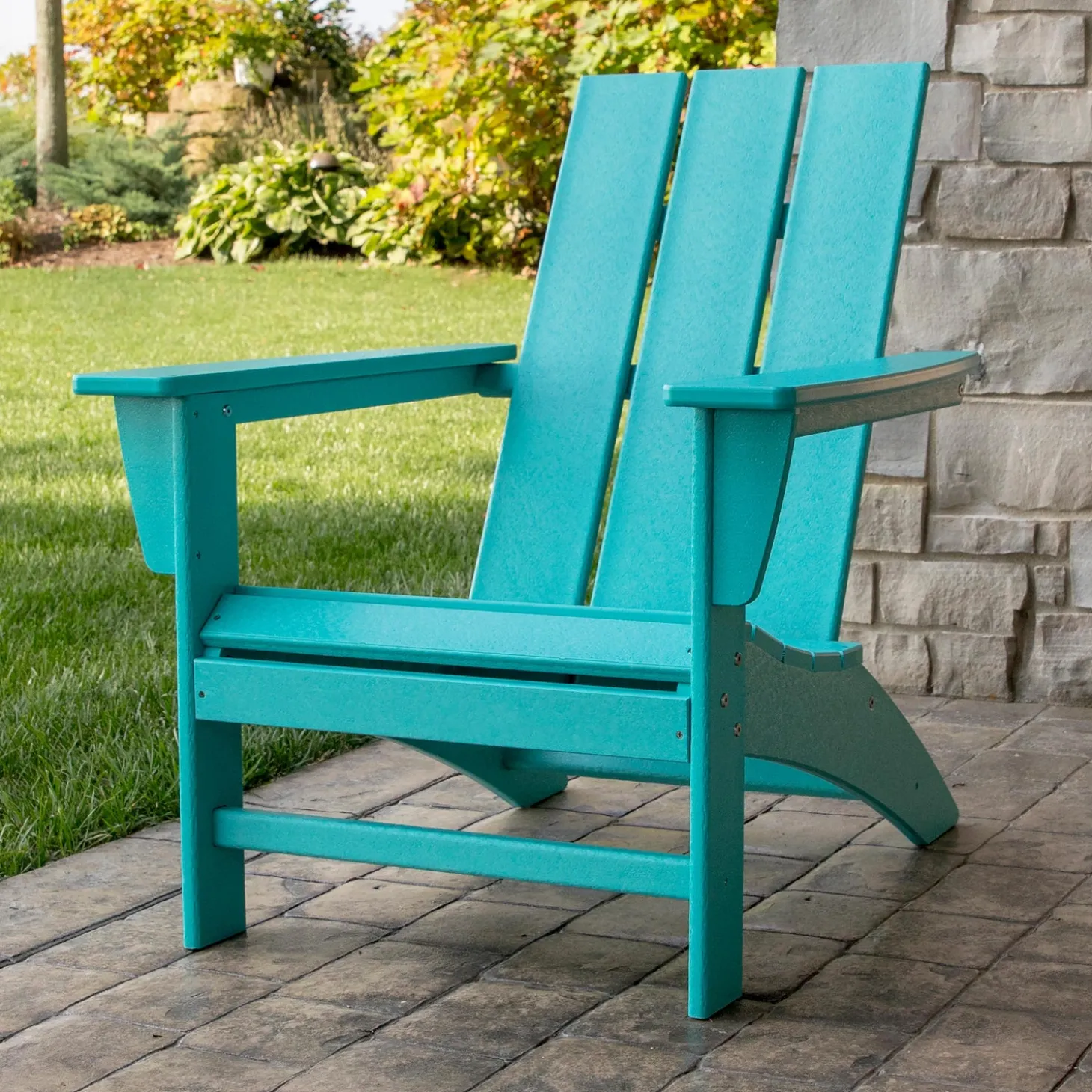 Chairs & Rockers | Rockers & Gliders>Plow & Hearth POLYWOOD® Modern Adirondack Chair