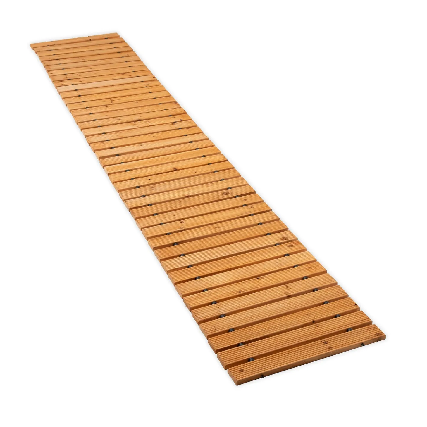 Garden Fencing & Edging | Pathways & Stepping Stones>Plow & Hearth 6' Portable Roll-Out Straight Hardwood Pathway