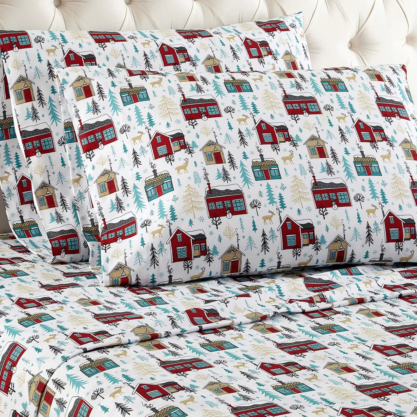 Sheets>Plow & Hearth Queen Cabins Sheet Set