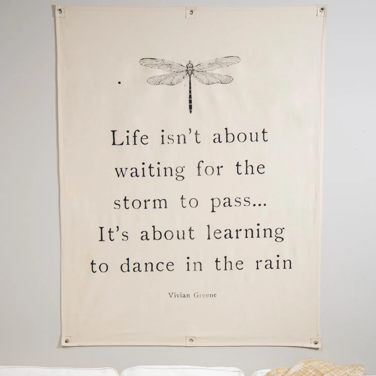 Wall Art>Plow & Hearth 60" H x 48" L Canvas Tapestry, Dance in the Rain