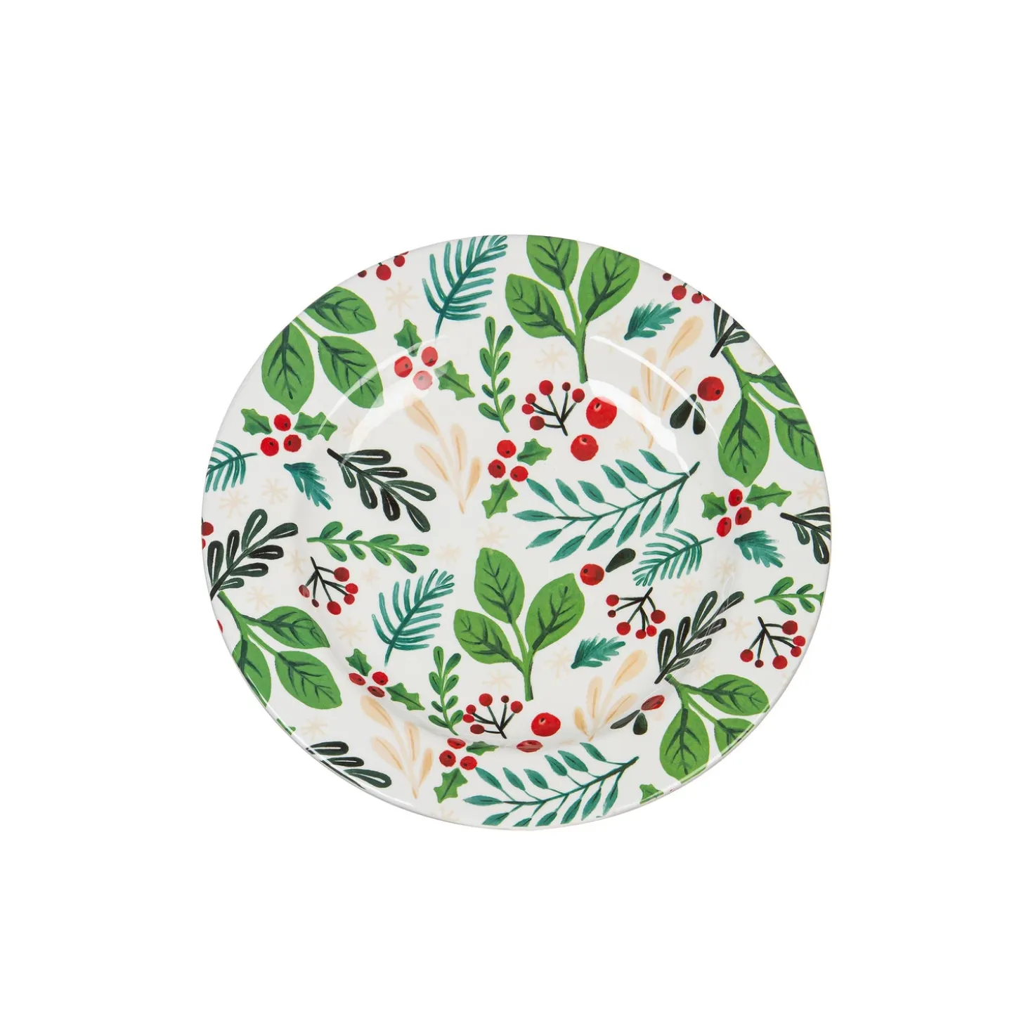 Plates & Platters>Plow & Hearth 11" Melamine Dinner Plate, Holiday Greenhouse