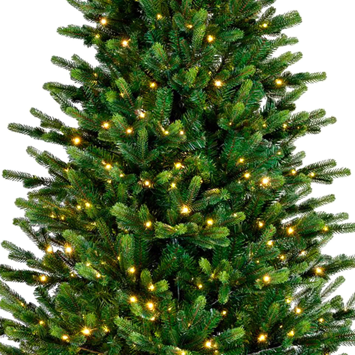 Lighted Trees & Garlands>Plow & Hearth 7'3" Sussex Fir Christmas Tree with Warm White and Color-Changing LEDs
