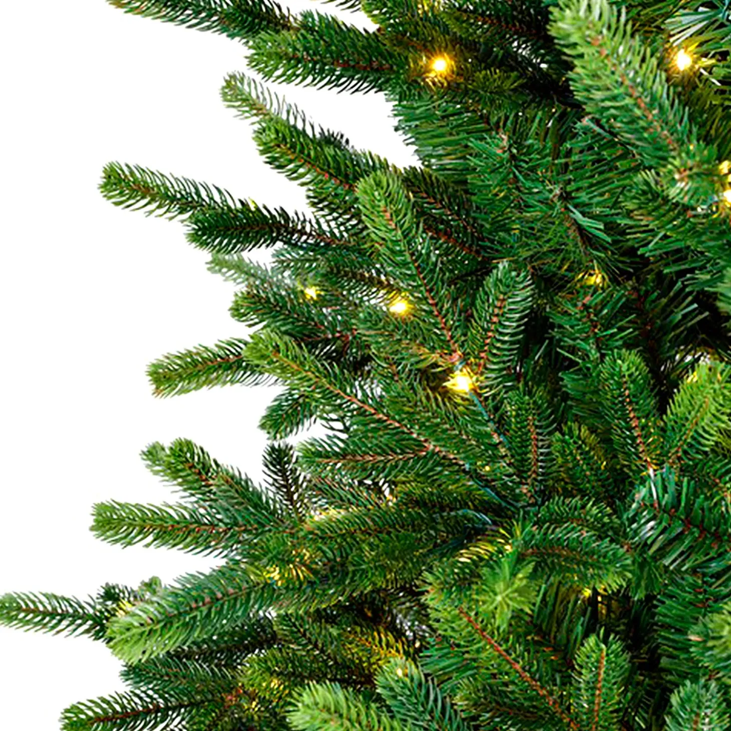Lighted Trees & Garlands>Plow & Hearth 7'3" Sussex Fir Christmas Tree with Warm White and Color-Changing LEDs