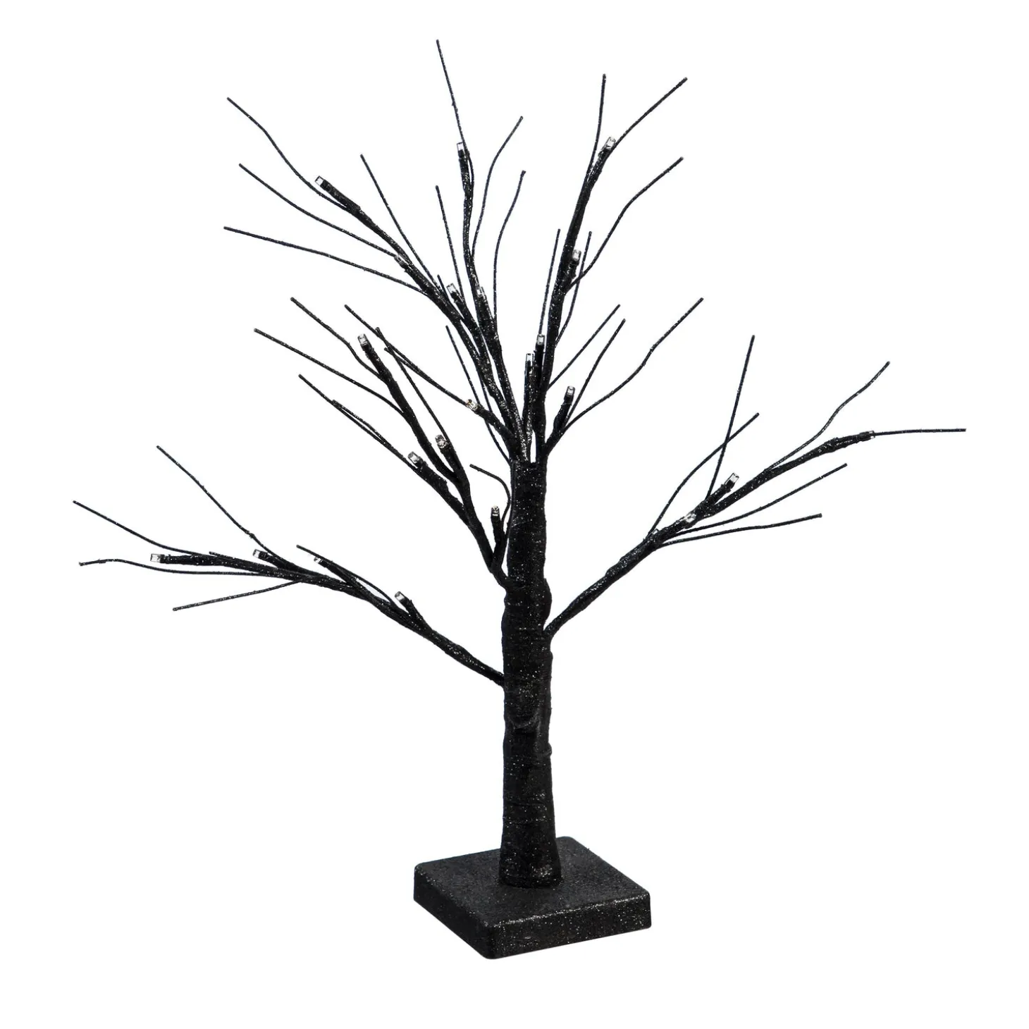 Decorative Accents | Lighted Trees & Garlands>Plow & Hearth 19"H LED Halloween Glittered Tree