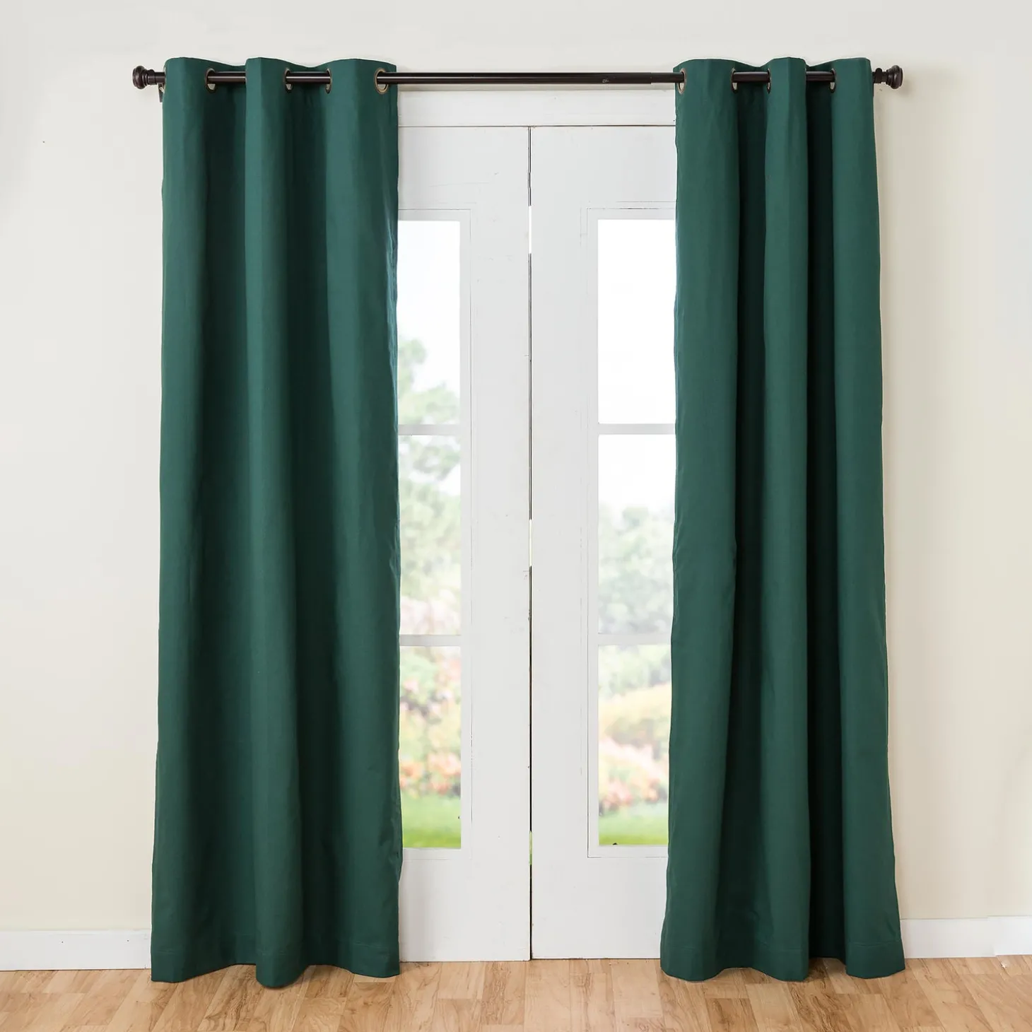 Curtain Panels>Plow & Hearth 84"L Double-Width Thermalogic Energy Efficient Insulated Solid Grommet-Top Curtain Pair