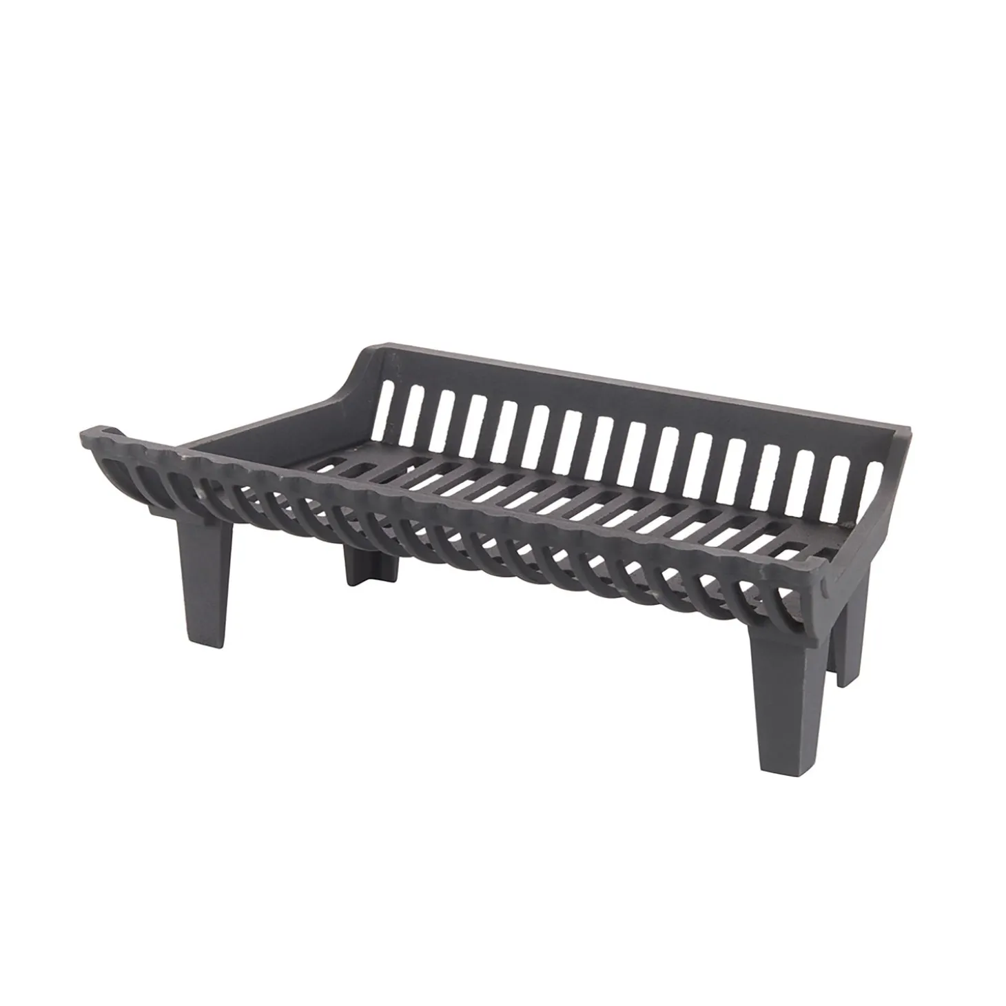 Fireplace Grates & Firebacks>Plow & Hearth 22"x 12"-4"Leg Franklin Fireplace Grate