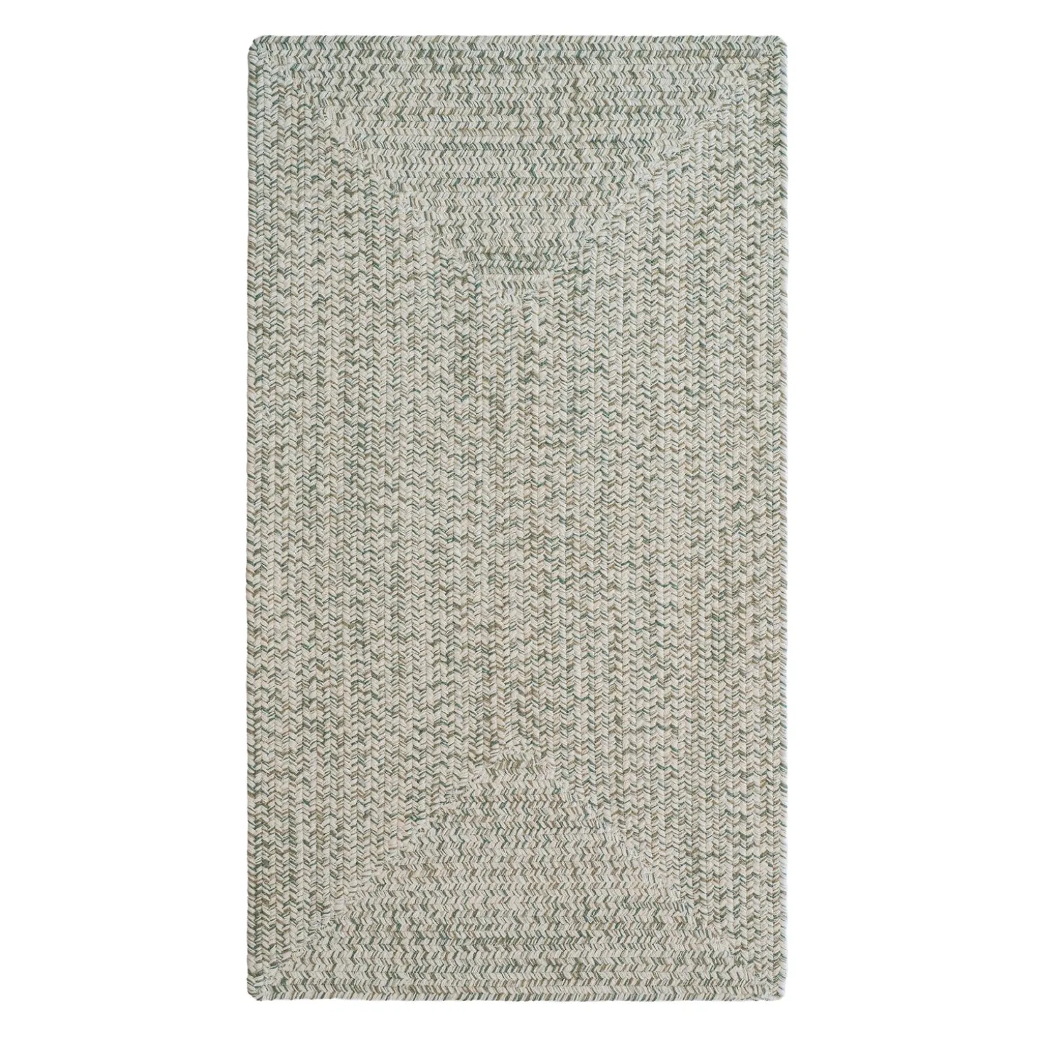 Area Rugs>Plow & Hearth Rectangle Pine Creek Braided Rug, 5'6" Square