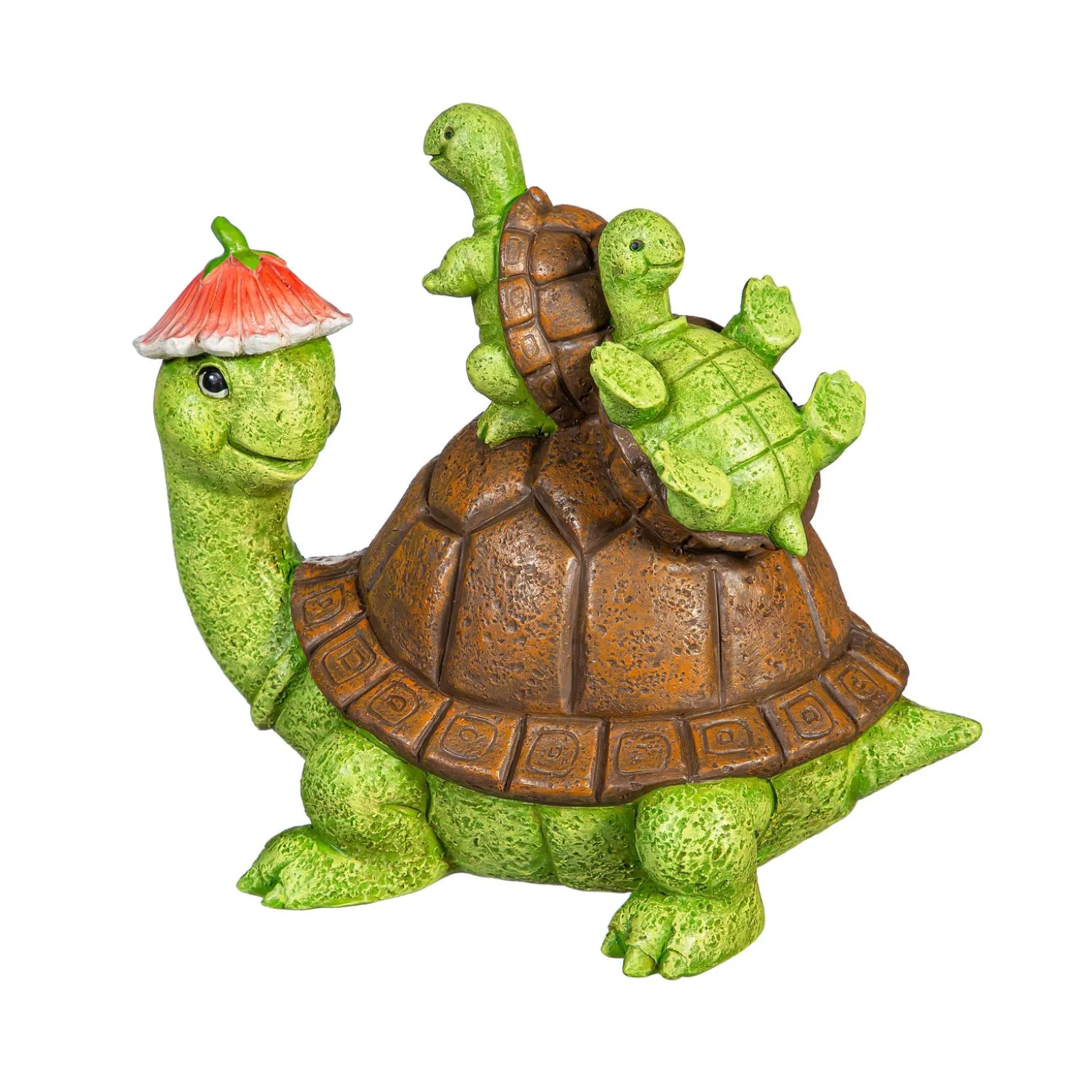 Garden Statues>Plow & Hearth Resin Turtle With Kids Statue, 7"H