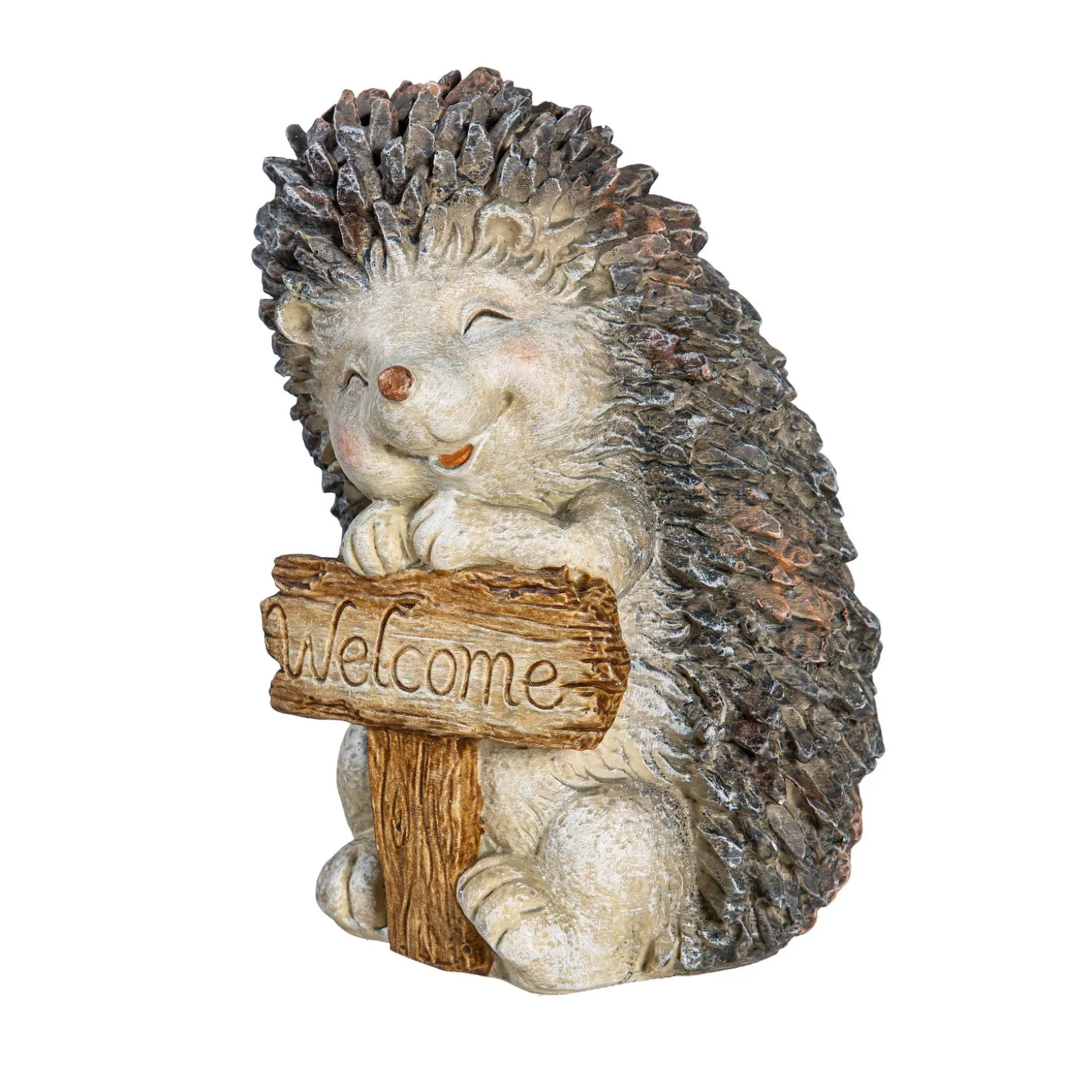 Garden Statues>Plow & Hearth Resin Welcoming Hedgehog Statue, 7"H