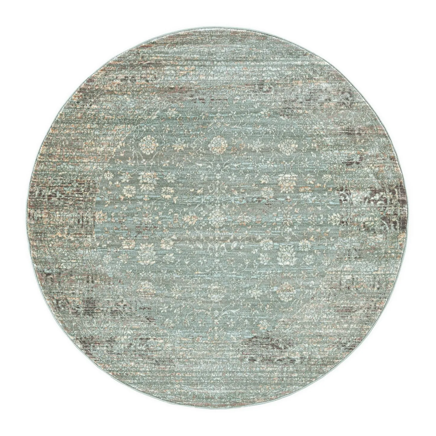 Area Rugs>Plow & Hearth Rock Creek Polypropylene Area Rug, 5'3" Round