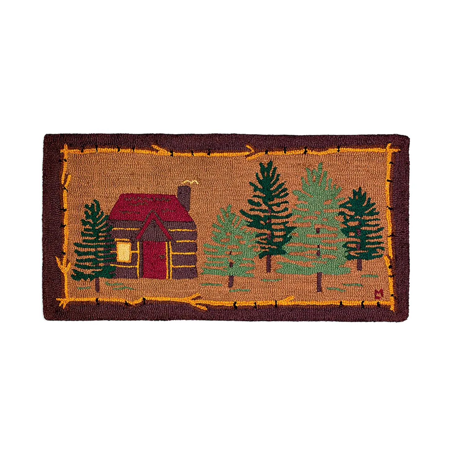 Hearth Rugs | Hearth Rugs>Plow & Hearth Rustic Cabin Hand-Hooked Wool Rug