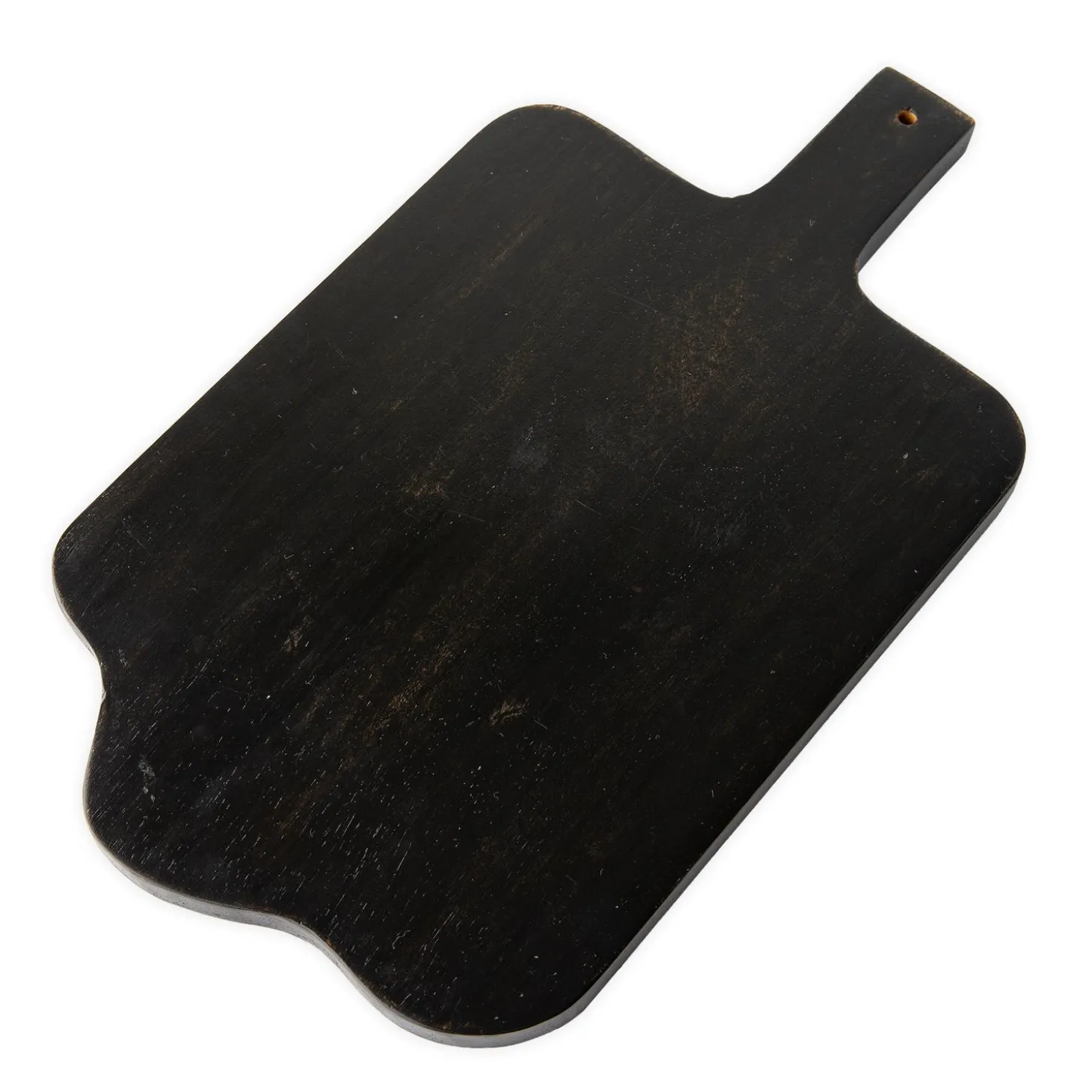 Cutting & Serving Boards>Plow & Hearth Rustic Mango Wood Serving Board, Black