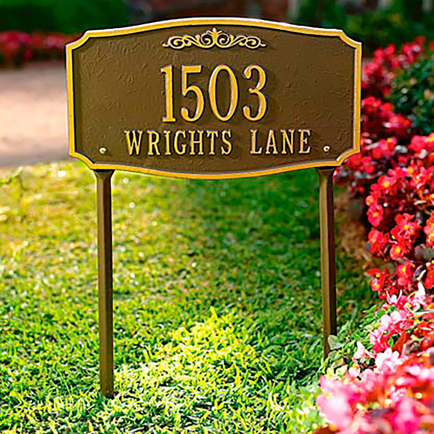 Garden Stakes | Address Signs & Wall Plaques>Plow & Hearth Scarborough Lawn Plaque