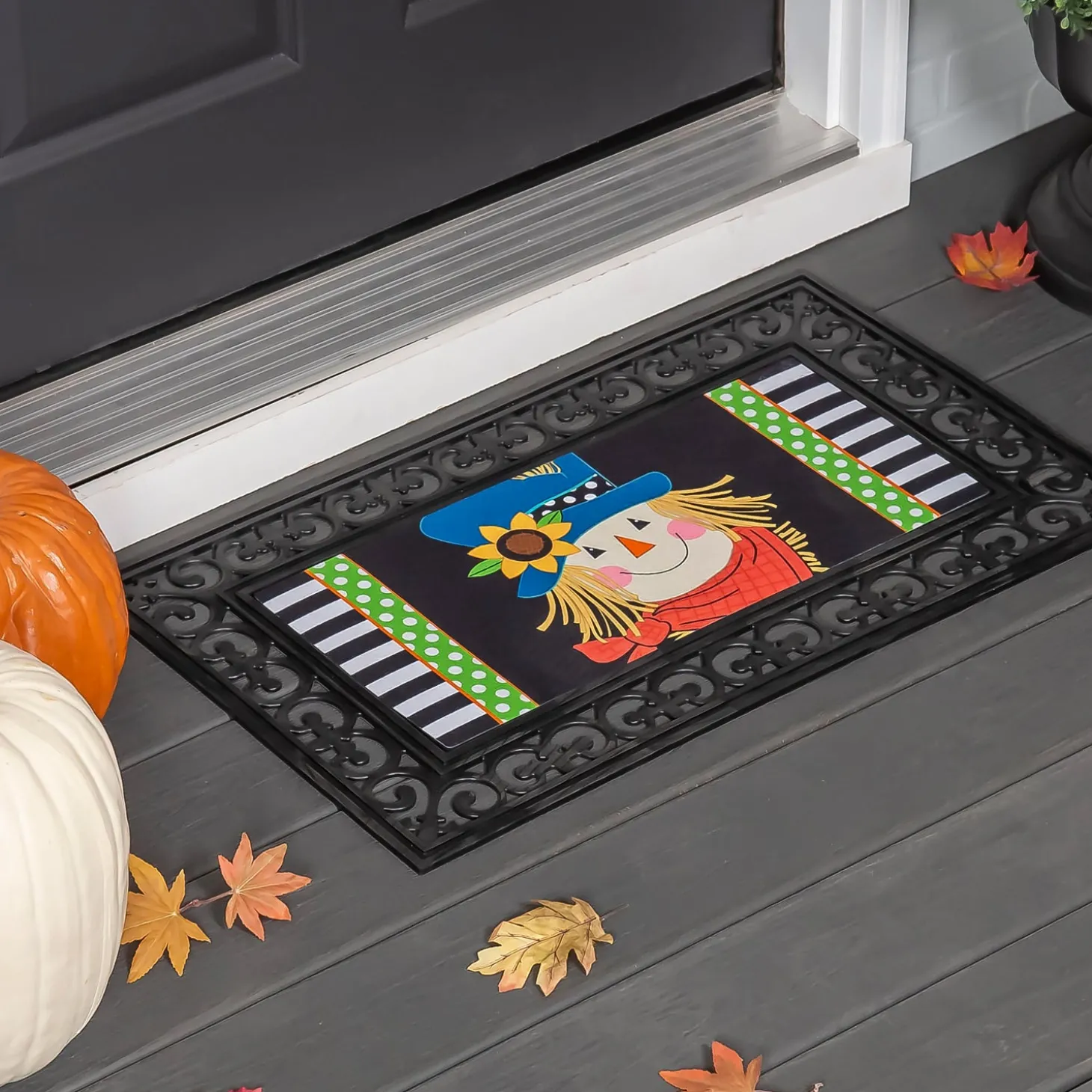 Interchangeable Mats>Plow & Hearth Scarecrow Friend Sassafras Switch Mat