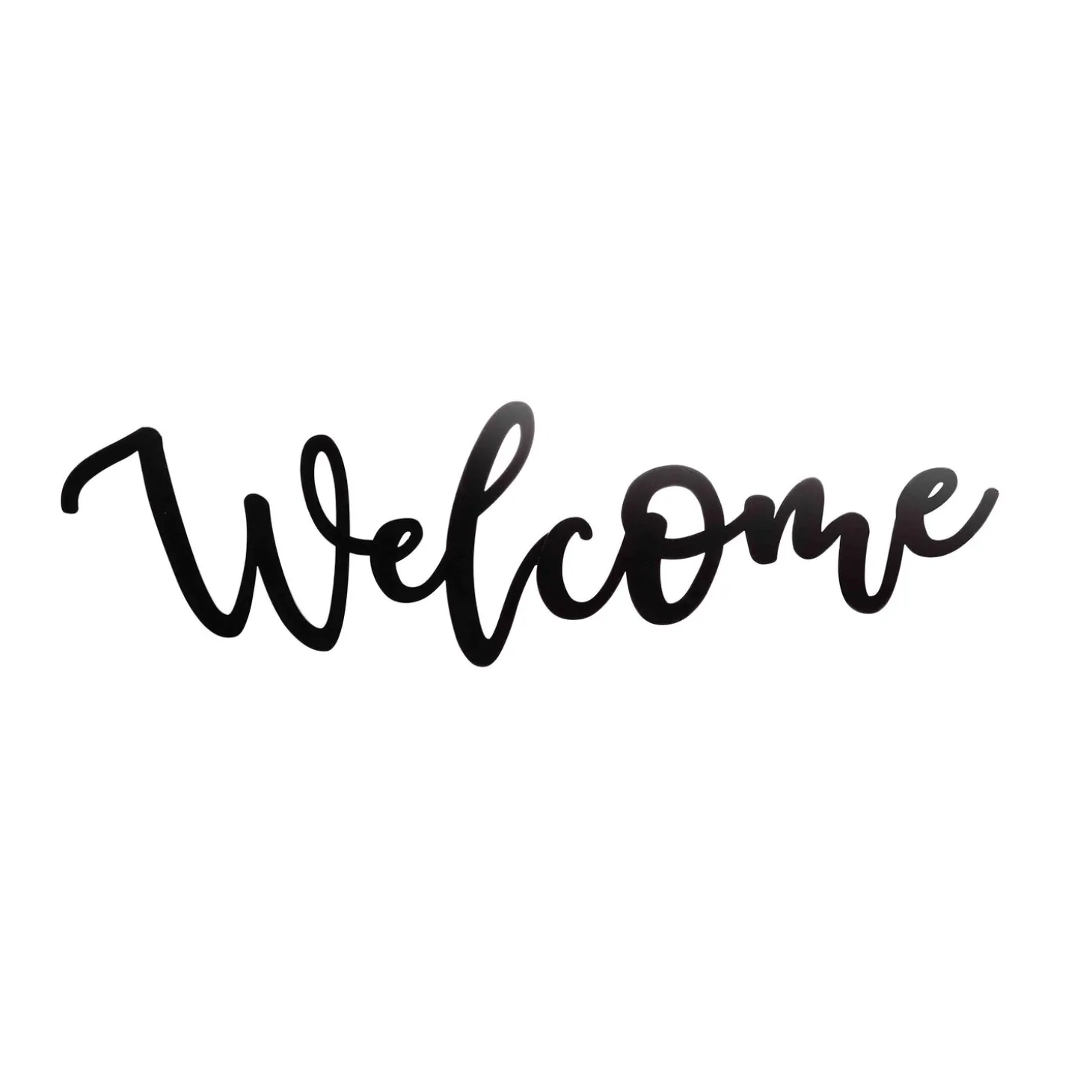 Wall Art>Plow & Hearth Script-Style Welcome Sign