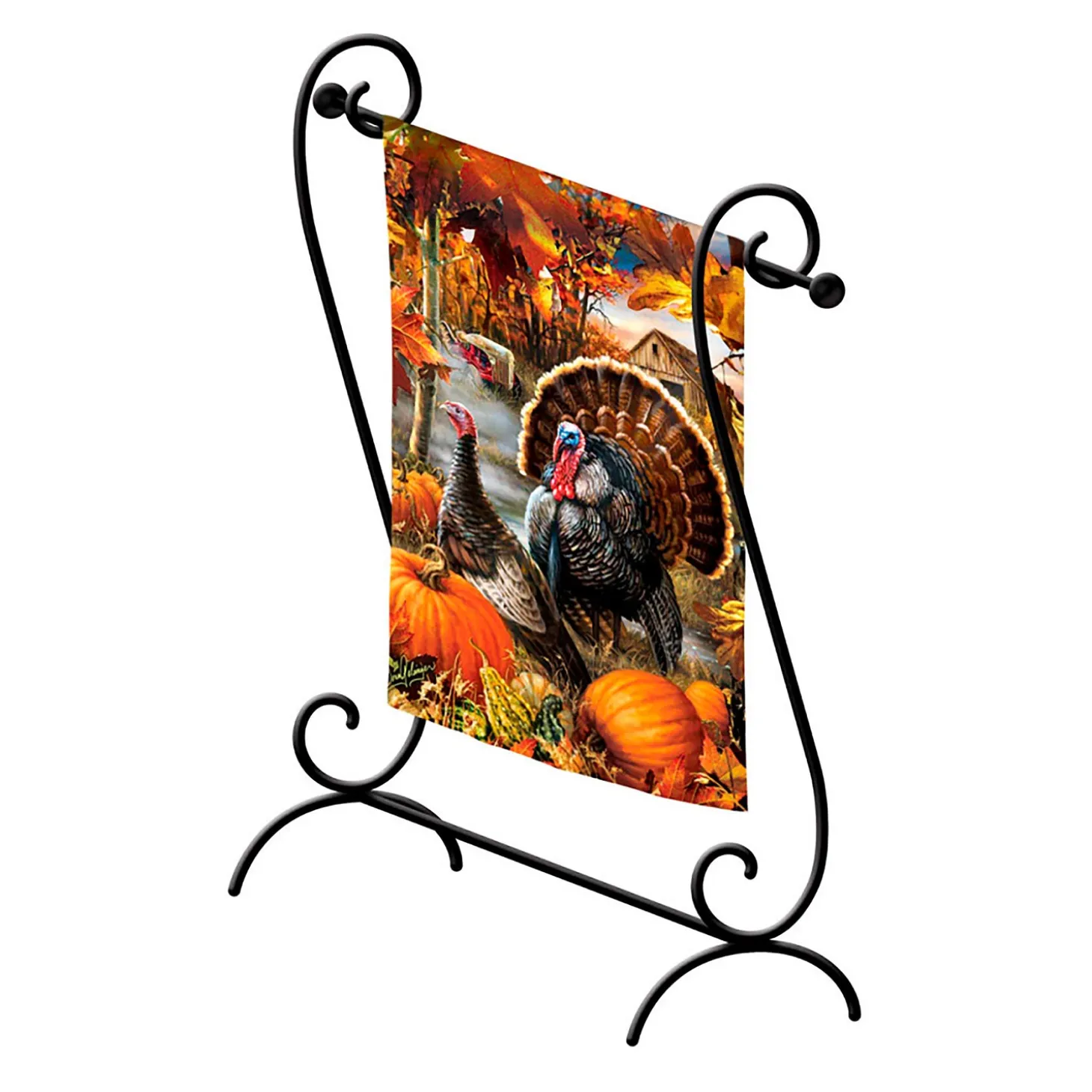 Flag Accessories>Plow & Hearth Scroll Garden Flag Stand