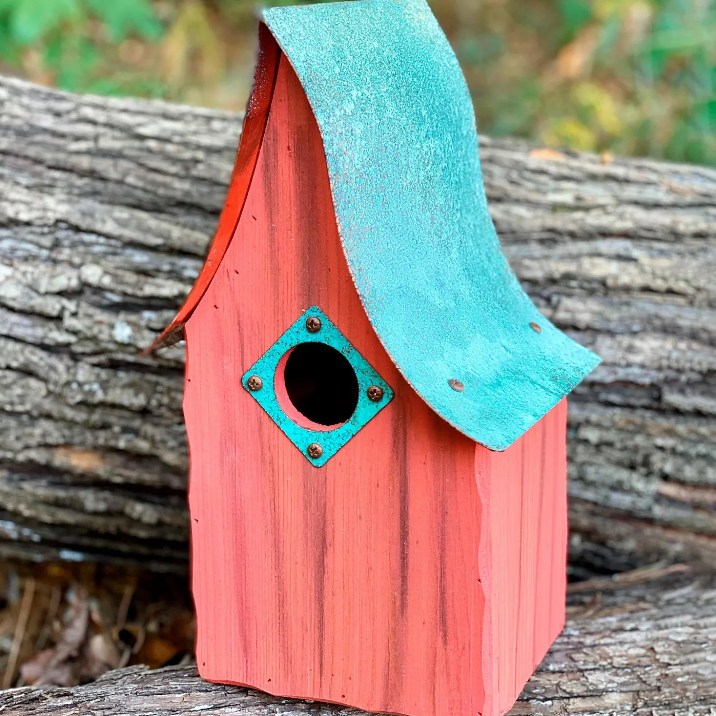 Birdhouses>Plow & Hearth Shady Shed Cypress Birdhouse