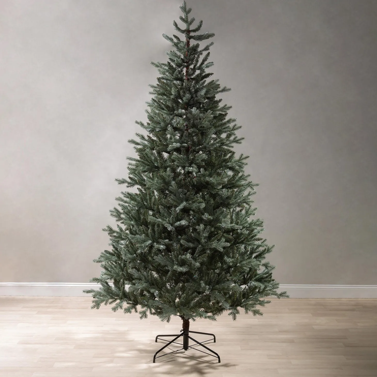 Faux Flowers & Plants>Plow & Hearth Shimmering Misty Pine Christmas Tree, 8' Tall