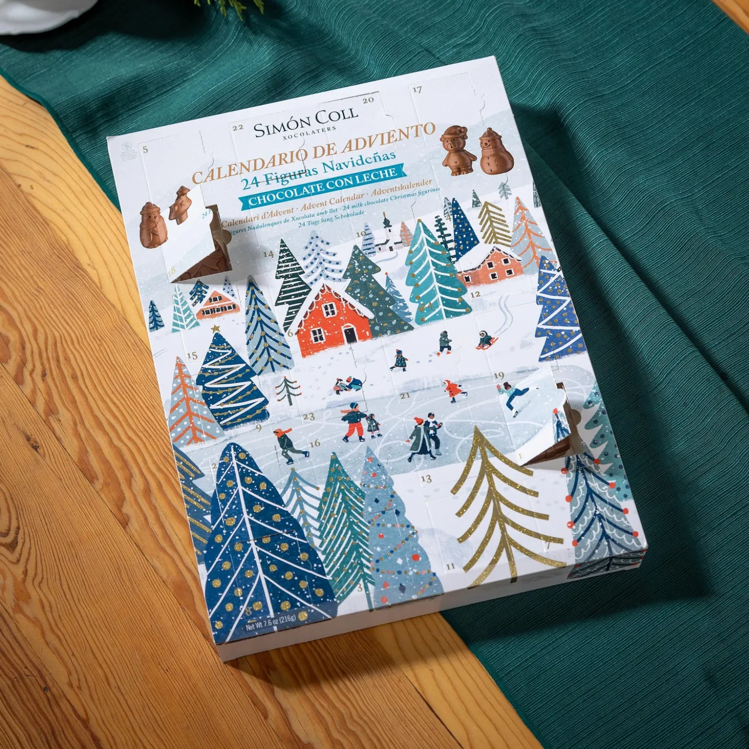 Gourmet Snacks & Nuts>Plow & Hearth Simón Coll Xcholaters Hello Winter Advent Calendar