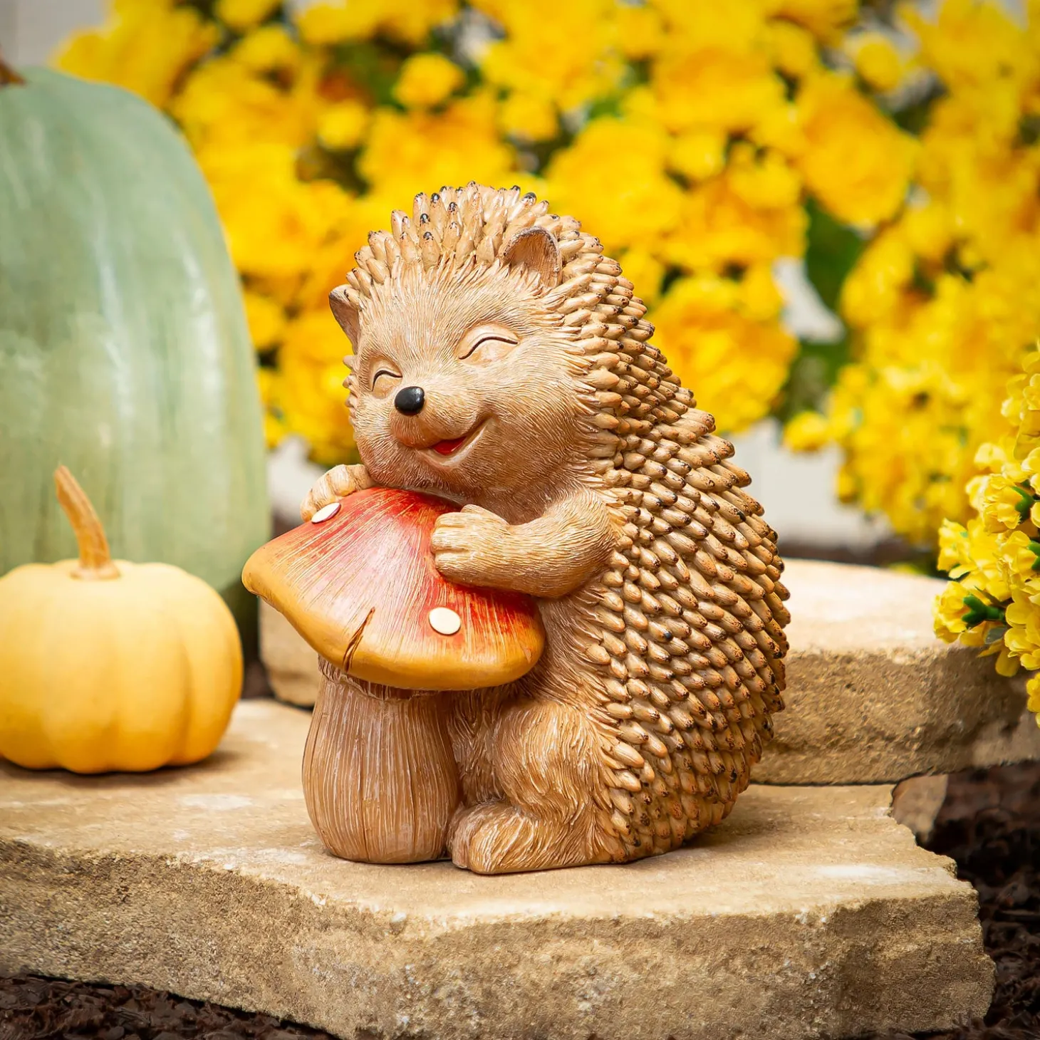 Garden Statues>Plow & Hearth Sleepy Hedgehog Statue, 7"H