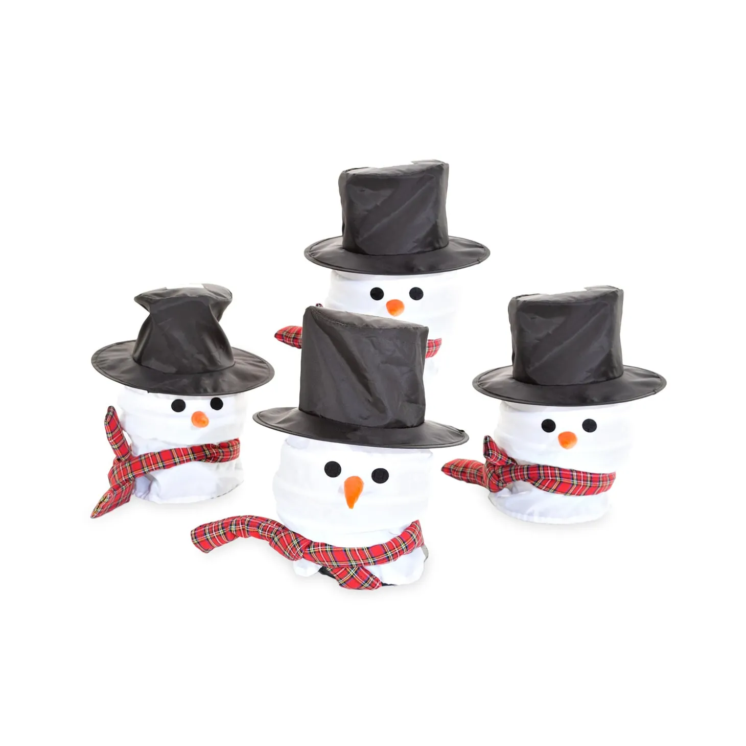 Garden Path Lighting>Plow & Hearth Snowman Path Light Covers, Set of 4