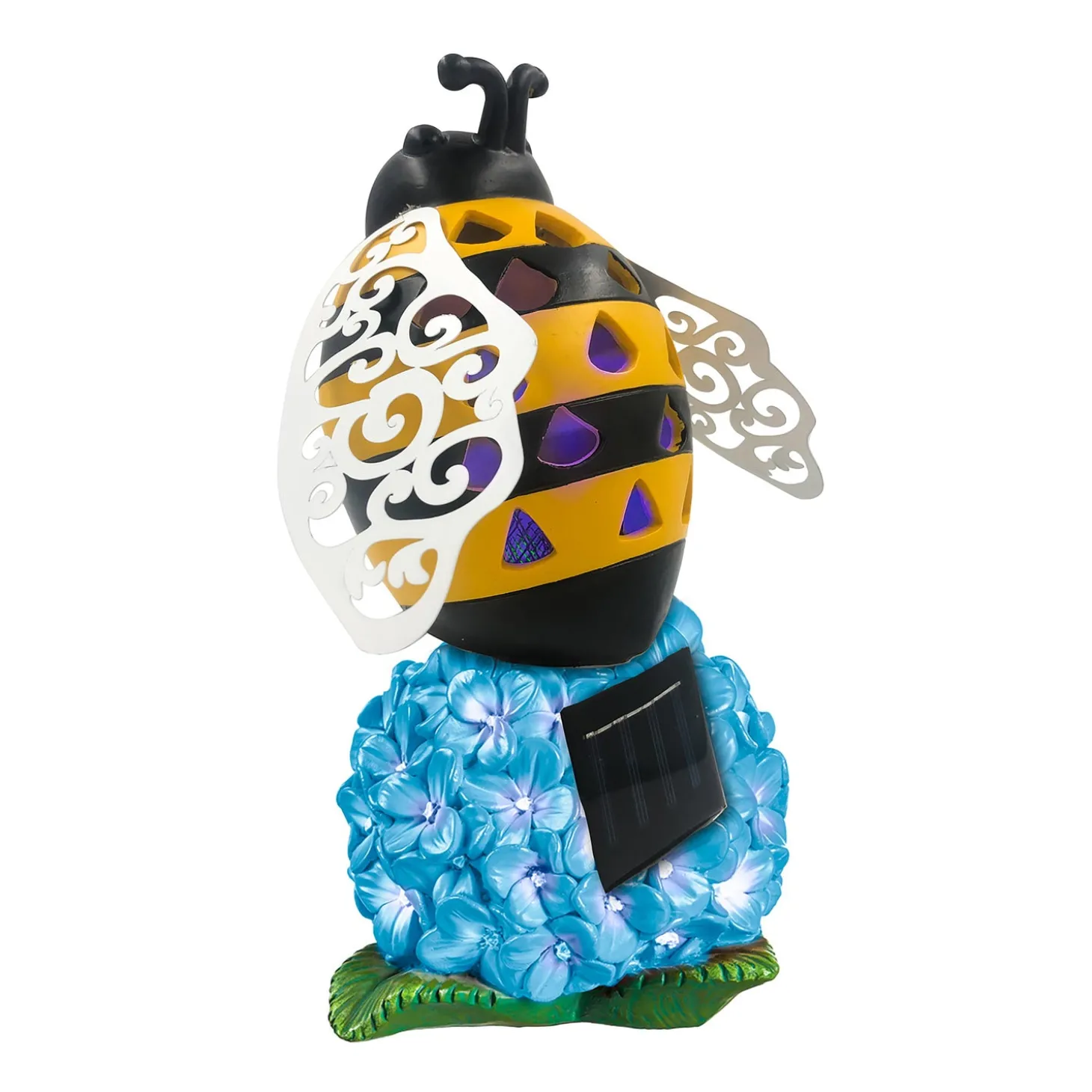 Garden Statues | Solar Accents>Plow & Hearth Solar Bug Zapper Garden Statue, Bee