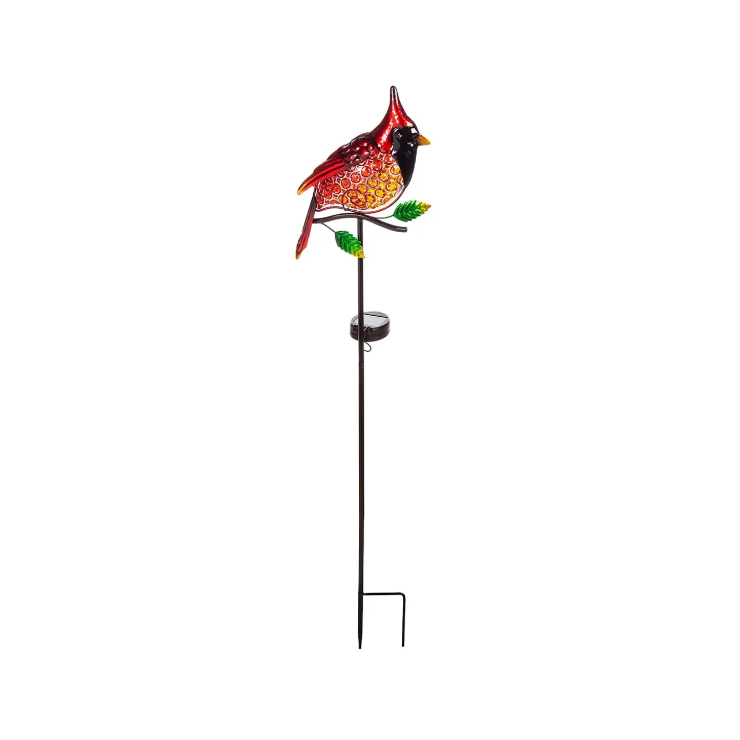 Garden Stakes | Solar Accents>Plow & Hearth Solar Garden Stake, Cardinal