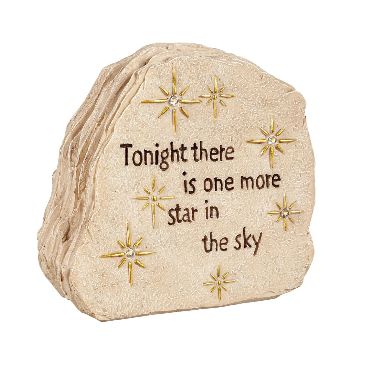 Solar Accents | Memorial & Garden Plaques>Plow & Hearth Solar Memorial Garden Stone