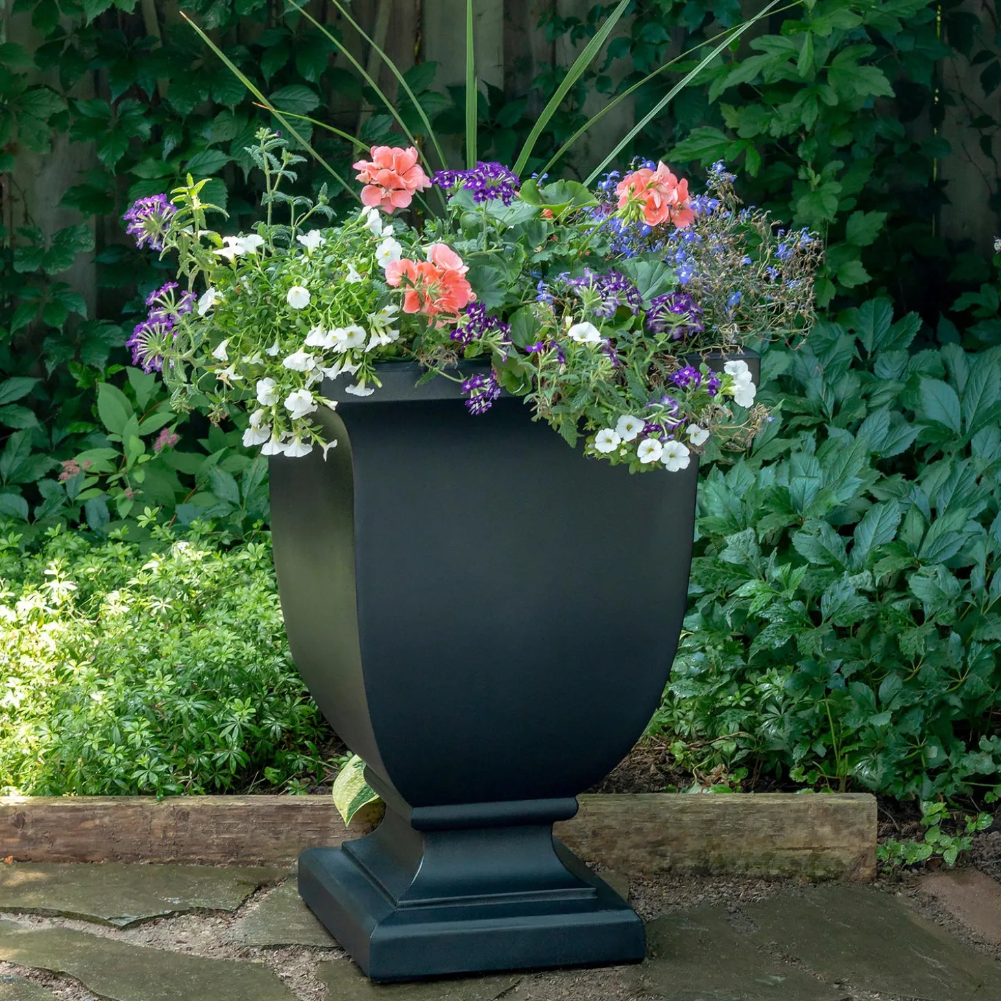 Planters & Plant Stands>Plow & Hearth St. Augustine Self-Watering Tall Planter