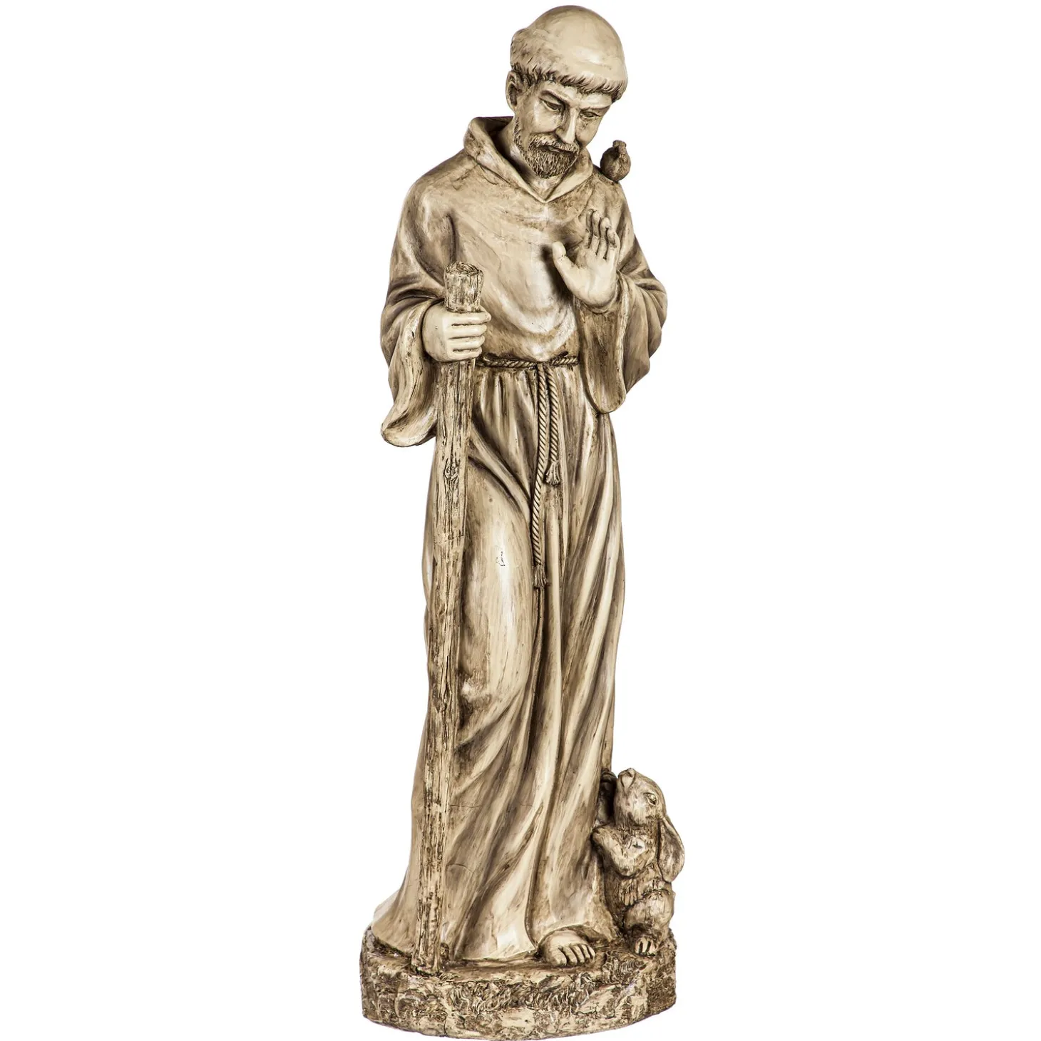 Garden Statues | Memorial & Garden Plaques>Plow & Hearth St. Francis Garden Statue