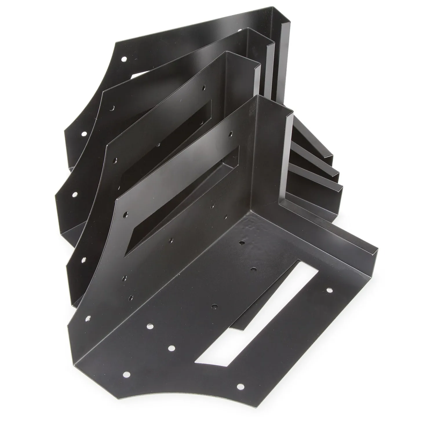 Garden Tools & Supplies>Plow & Hearth Steel Raised Bed Corner Brackets, Set of 4