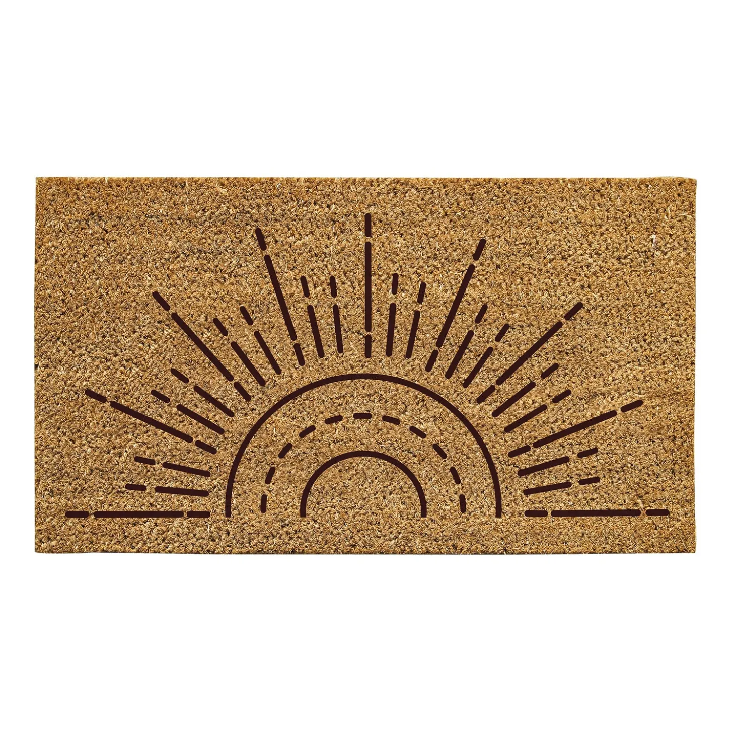 Coir Mats>Plow & Hearth Sun Ray Natural Coir Mat, 30"L x 18"H