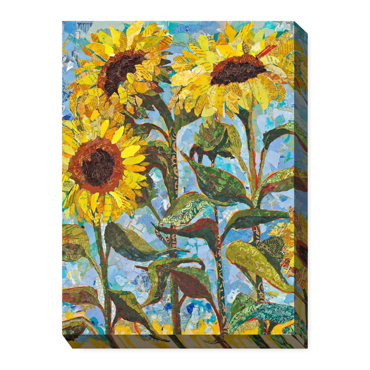 Outdoor Wall Art | Wall Art>Plow & Hearth Supercolossal Sunflowers Indoor/Outdoor Canvas Wall Art