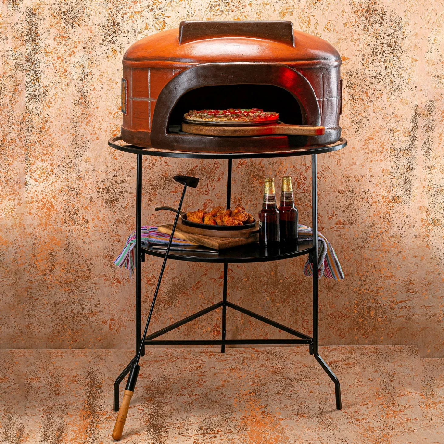 Pizza Ovens>Plow & Hearth Talavera Ravello Pizza Oven